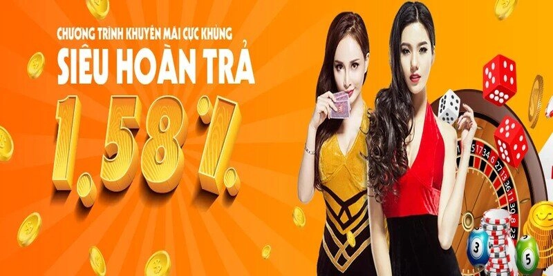 Ưu đãi hoàn trả tài xỉu Five88 lên đến 1,58%